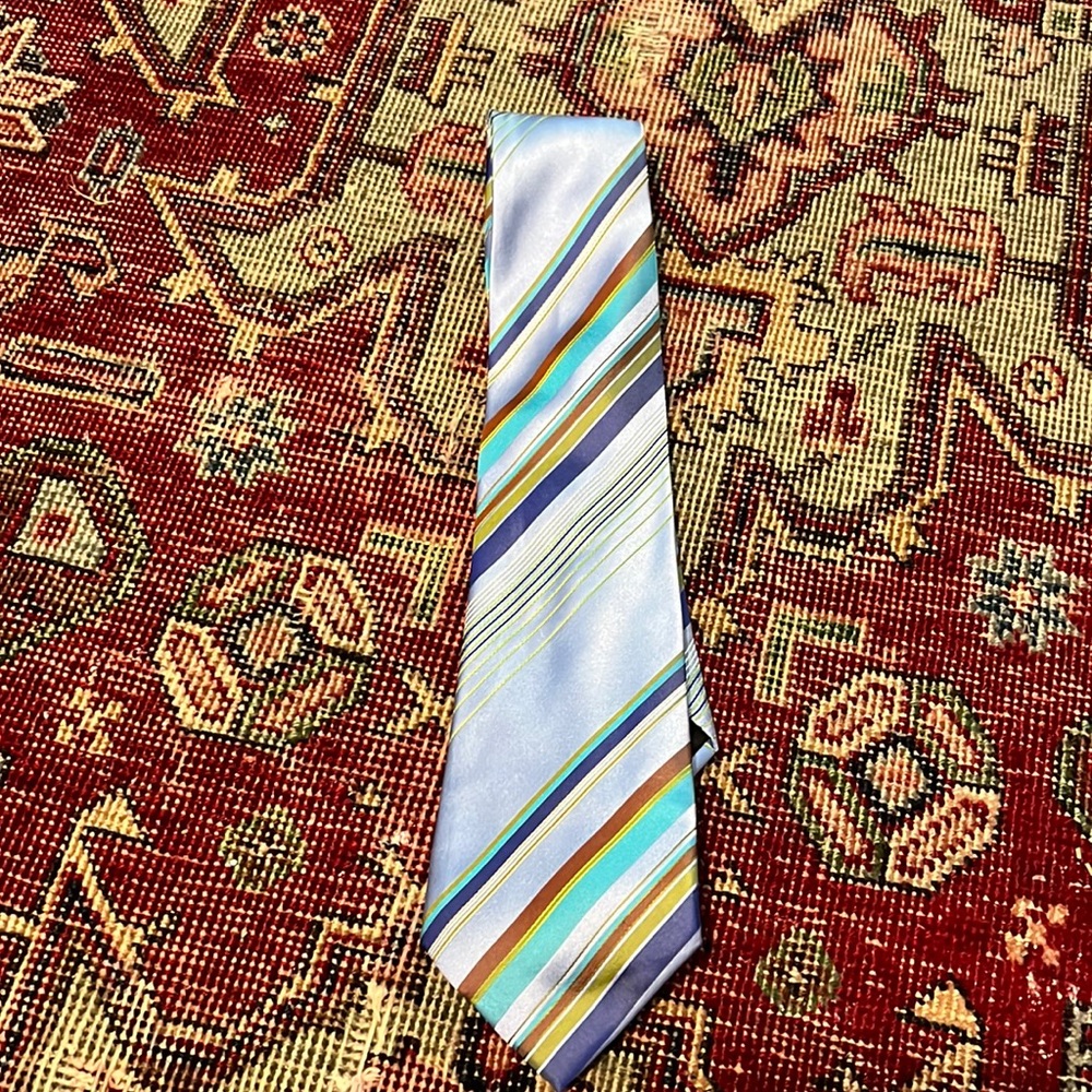 Alfani striped silk tie
